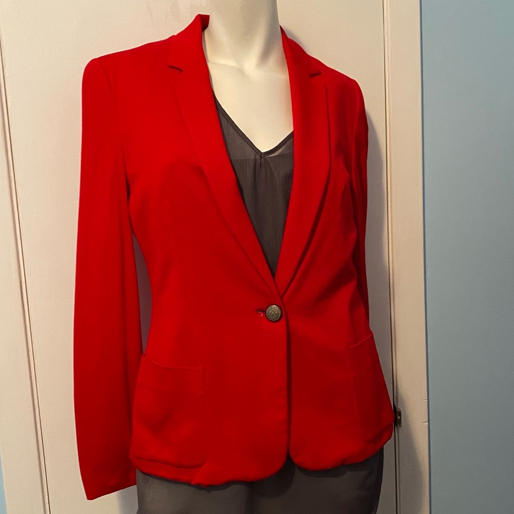 Stunning Red Blazer Perfect for Work or Play
